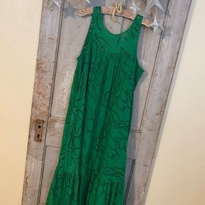 Anthropologie Maeve Kelly Green Dress